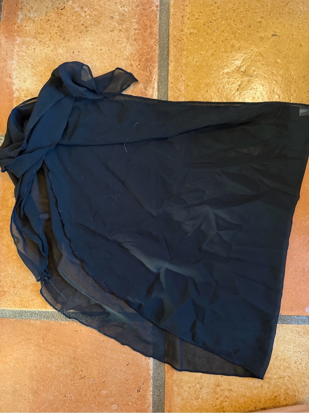 Women’s Black Swim Cover-Up Sarong